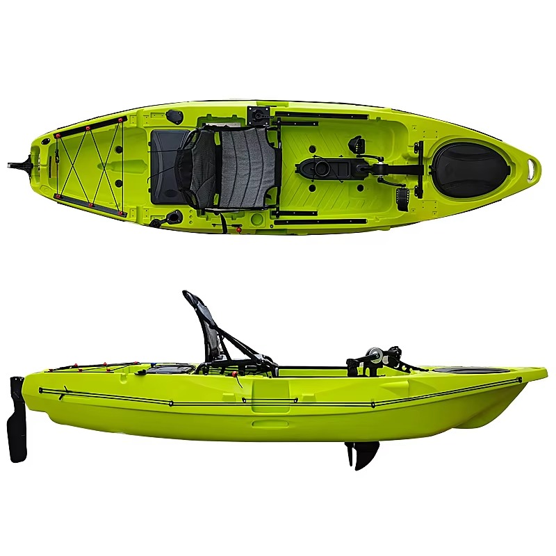 Fishing Kayak Pedal Drive - เรือคายัคตกปลาในทะเลแบบขับเคลื่อนด้วยเท้า พร้อมใบพัดแบบแฮนด์ฟรี ความยาว 3.3 เมตร (11