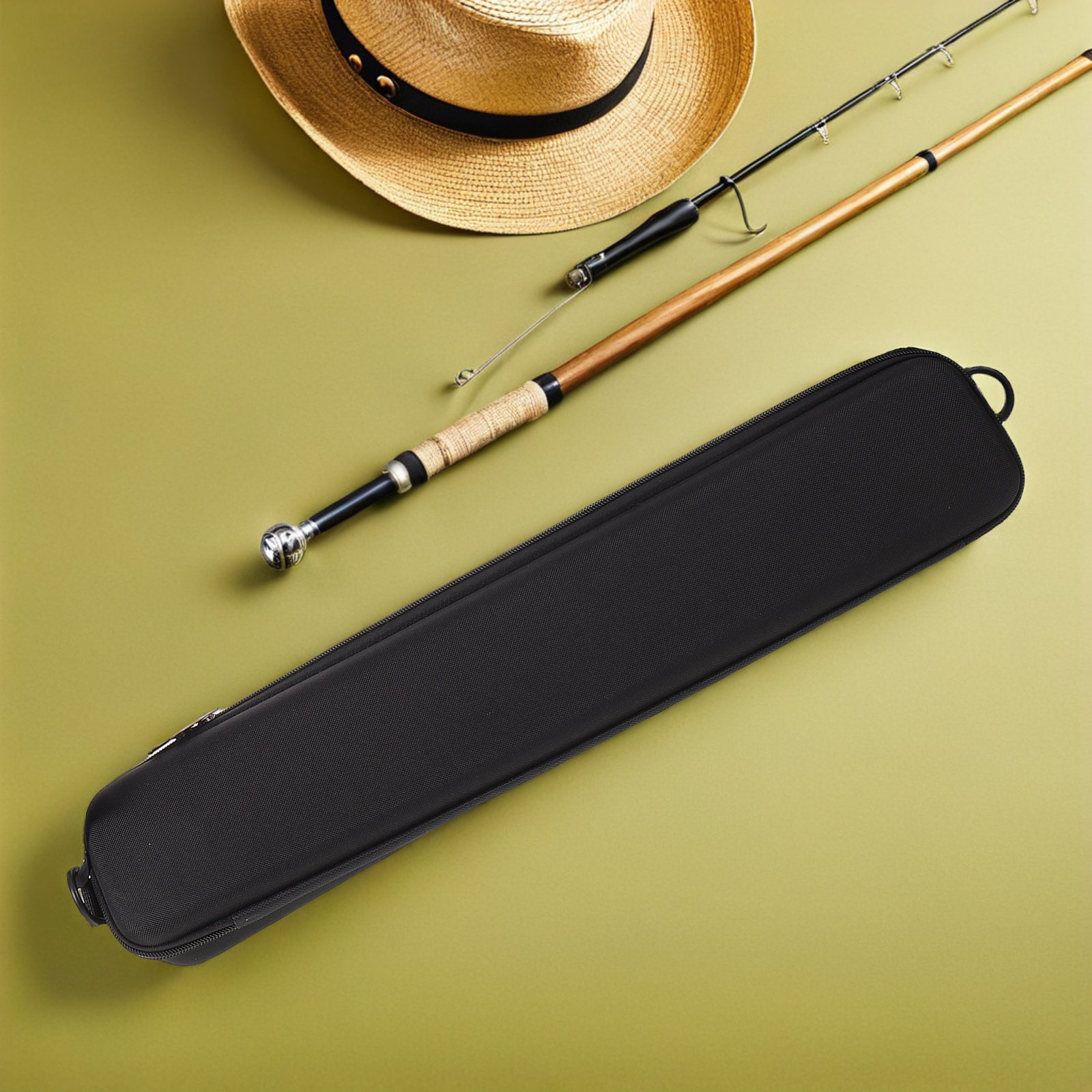 Fishing Kayak Storage Bag - กระเป๋าใส่คันเบ็ดตกปลาแบบแข็ง กันน้ำ วัสดุ EVA ป้องกันการกระแทก สำหรับจัดเก็บคันเบ็ดขณะเดินทาง