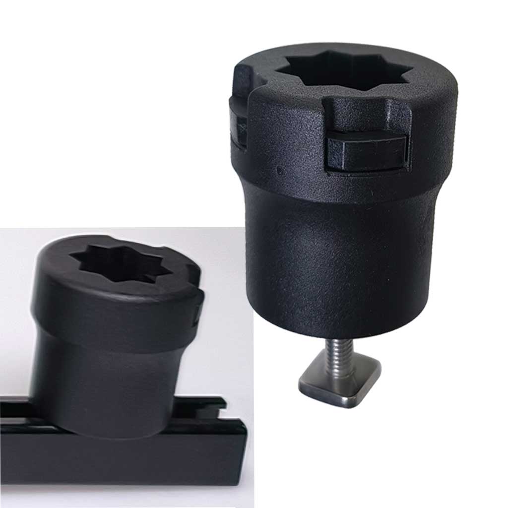 Fishing Kayak Fish Finder Mount - อะแดปเตอร์รางเลื่อนสำหรับเรือคายัค 1 ชิ้น สำหรับยึด GPS หรือเครื่องหาปลา