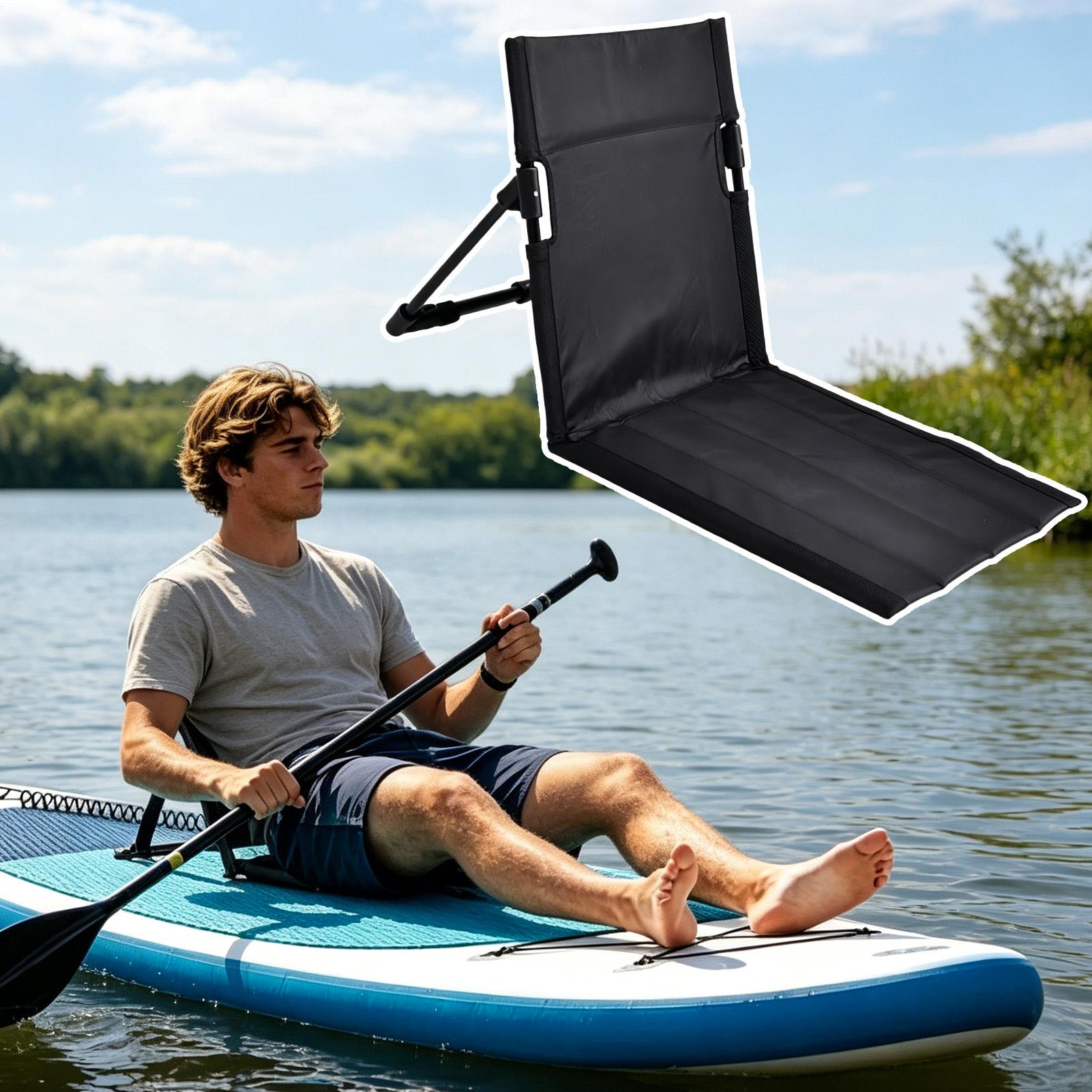Fishing Kayak Paddle - เบาะนั่งเรือคายัคแบบพกพา ปรับเอนได้ พร้อมพนักพิงหลัง สำหรับยืนพาย แพดเดิลบอร์ด เรือยอชท์