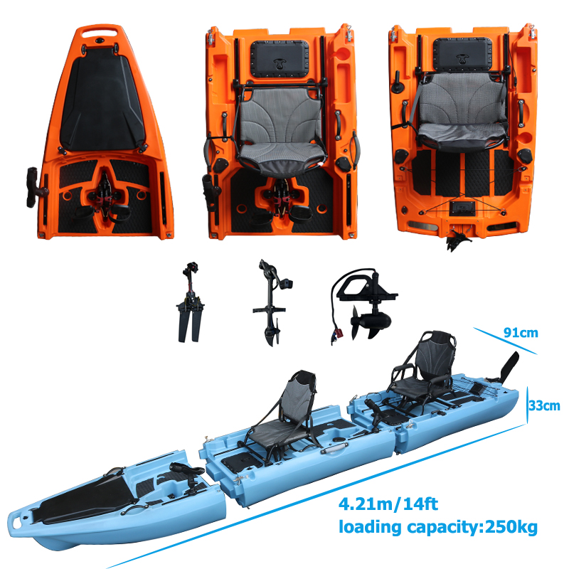 Fishing Kayak Seat - เรือคายัคแบบถอดประกอบได้ 14 ฟุต สำหรับ 2 คน