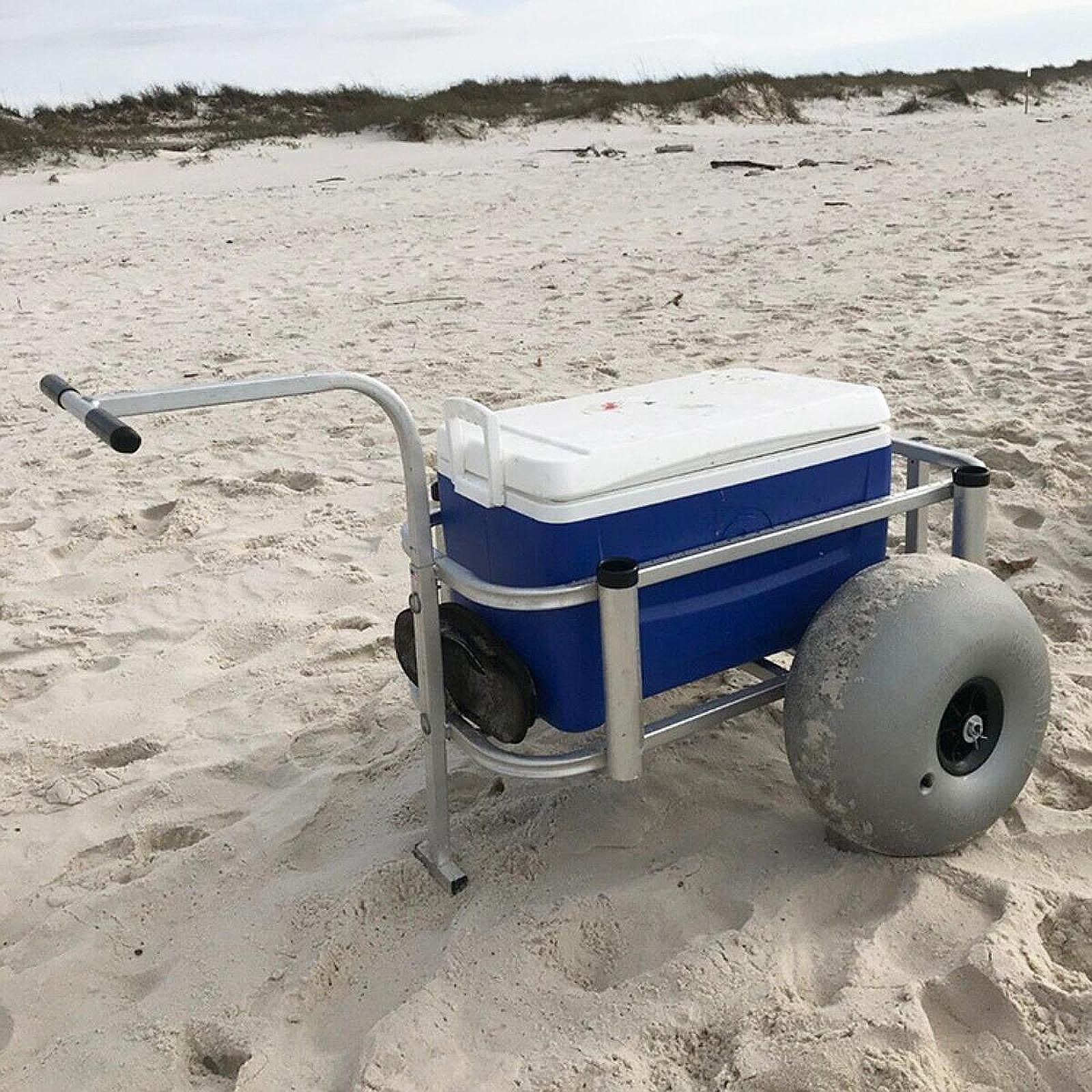 ล้อบอลลูนขนาด 16 นิ้ว ล้อทรายข - Fishing Kayak Cart บทวิจารณ์และราคา