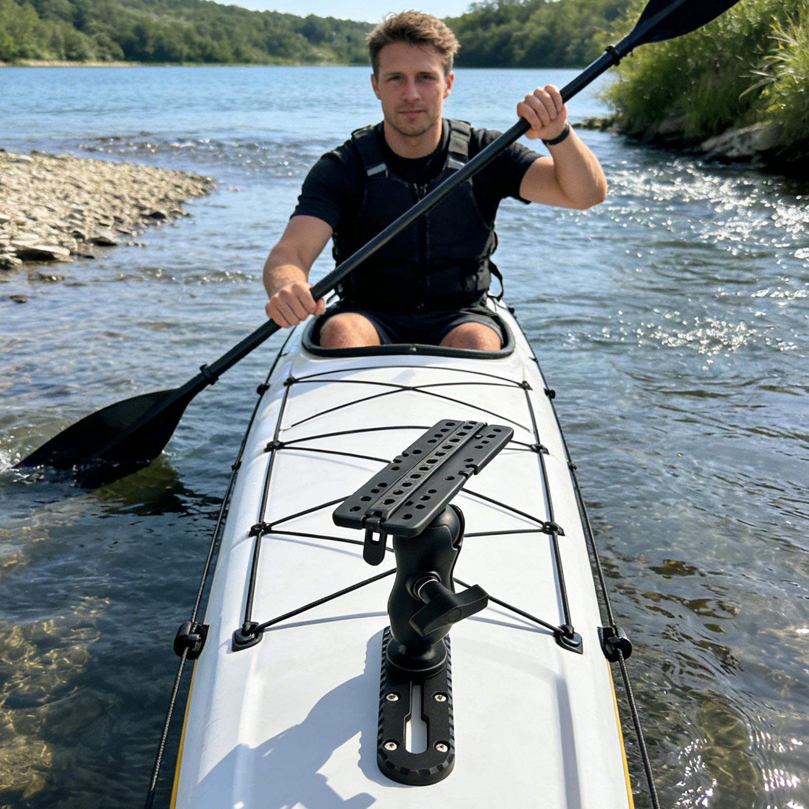 แท่นยึดคายัคพร้อมสกรู 4 ชิ้น ท - Fishing Kayak Fish Finder Mount บทวิจารณ์และราคา
