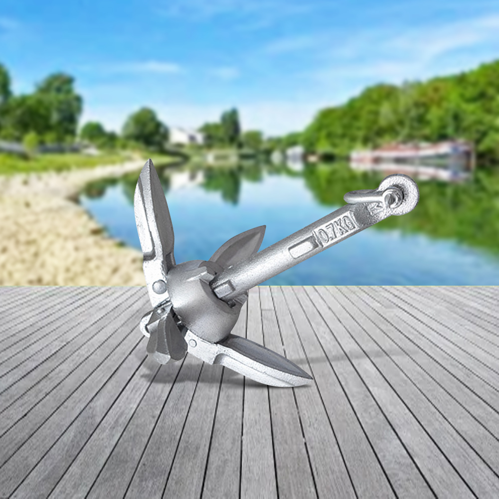 สมอเรือคายัคแบบพับได้ น้ำหนัก  - Fishing Kayak Anchor บทวิจารณ์และราคา