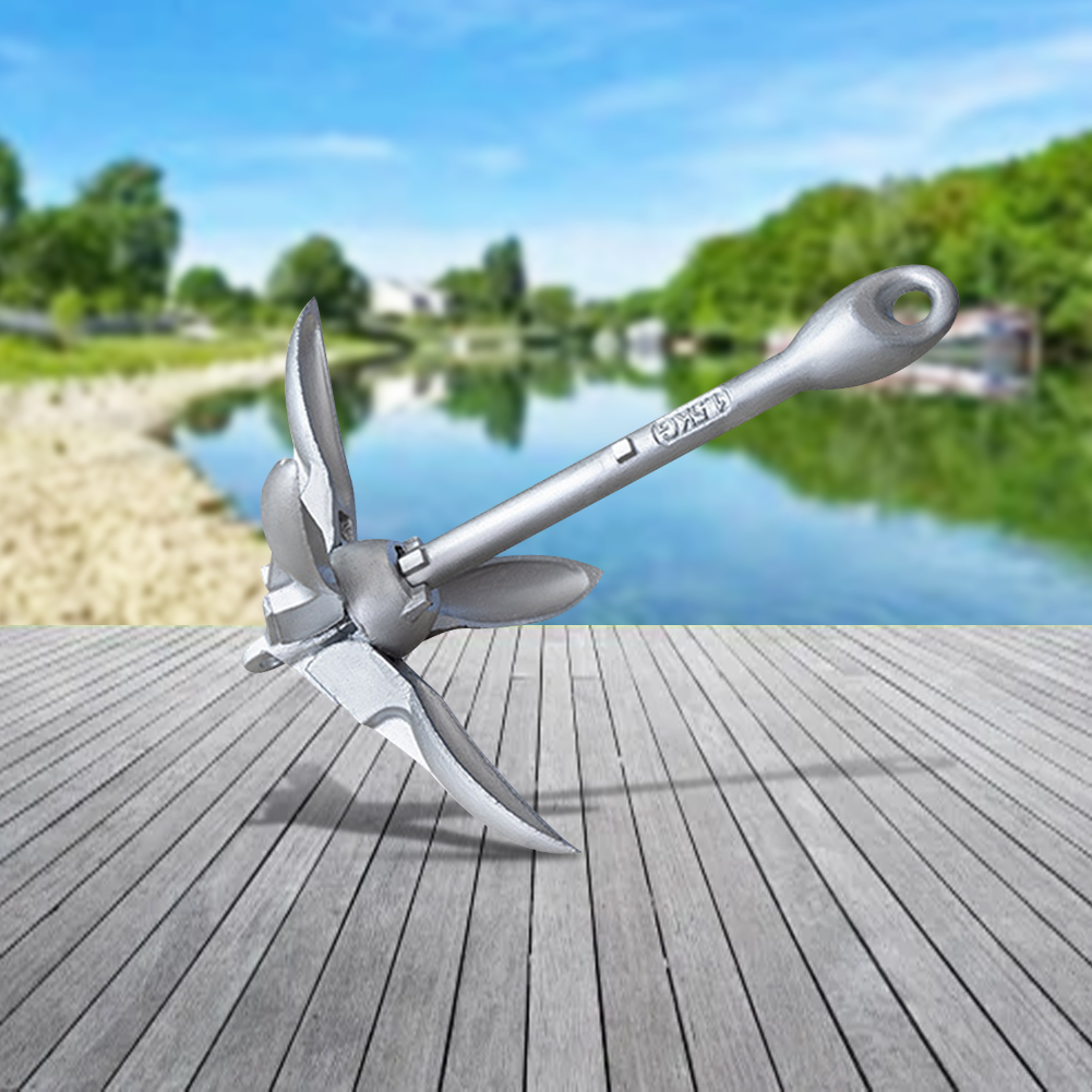สมอเรือคายัคแบบพับได้ น้ำหนัก  - Fishing Kayak Anchor บทวิจารณ์และราคา