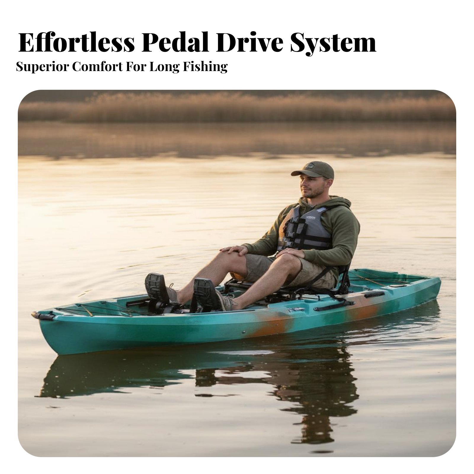 เรือตกปลาแบบขับเคลื่อนด้วยเท้า - Fishing Kayak Pedal Drive บทวิจารณ์และราคา