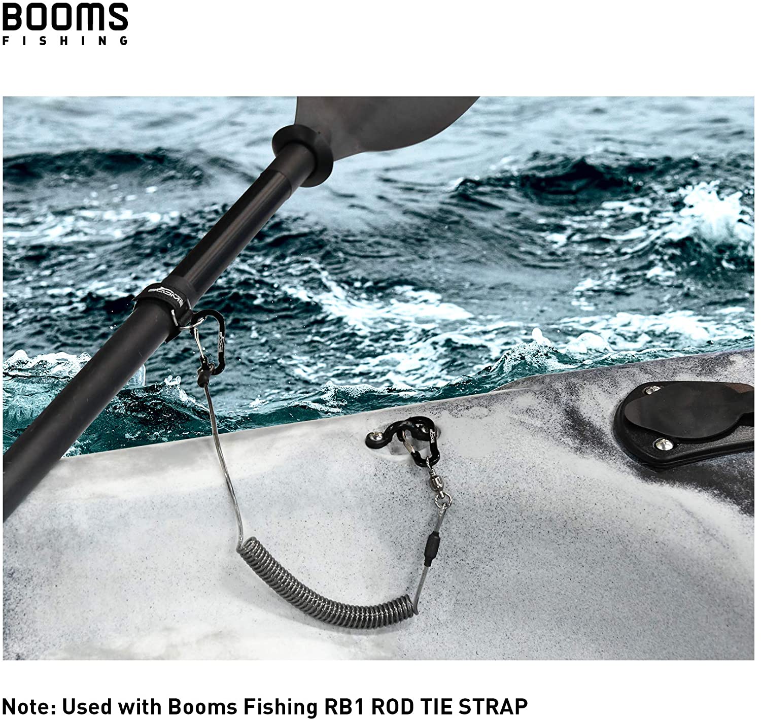 Booms T02RB1ตกปลาสายคล้อง4ชิ้น - Fishing Kayak Paddle บทวิจารณ์และราคา