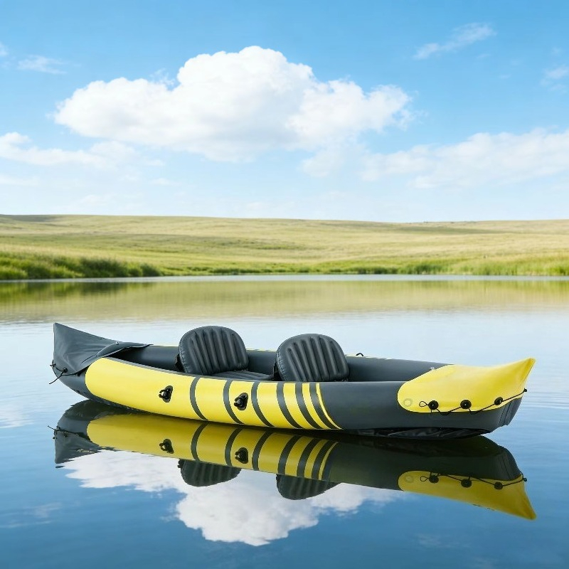 เรือคายัคตกปลาแบบเป่าลมสองที่น - Fishing Kayak Seat บทวิจารณ์และราคา