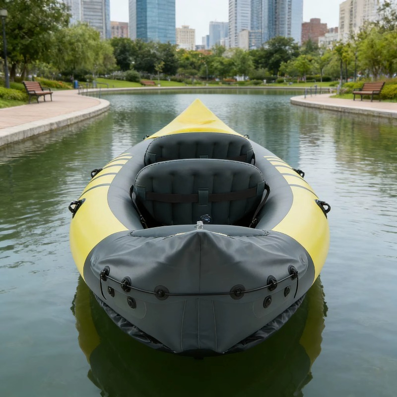 เรือคายัคตกปลาแบบเป่าลมสองที่น - Fishing Kayak Seat บทวิจารณ์และราคา
