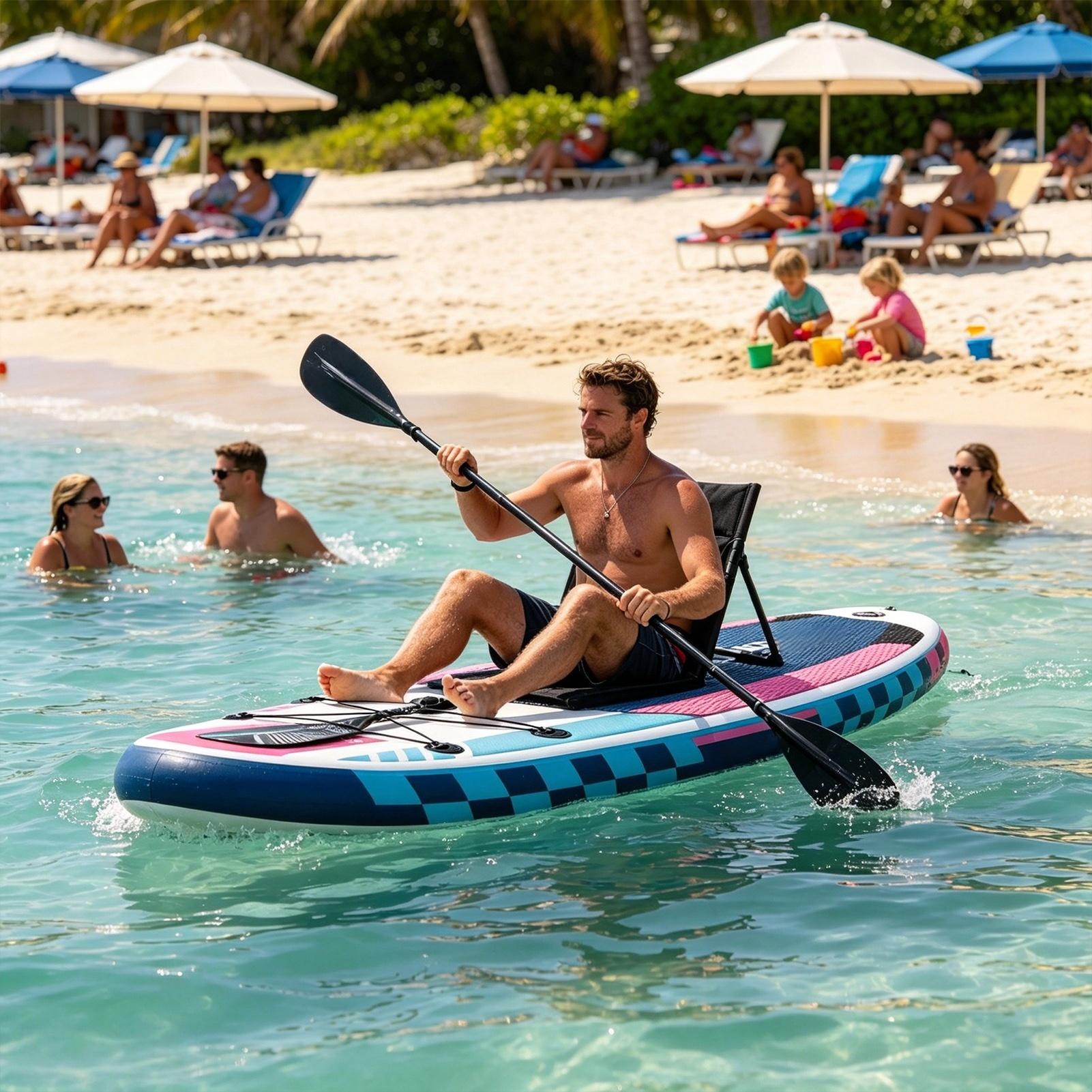 เบาะนั่งเรือคายัคแบบพกพา ปรับเ - Fishing Kayak Paddle บทวิจารณ์และราคา