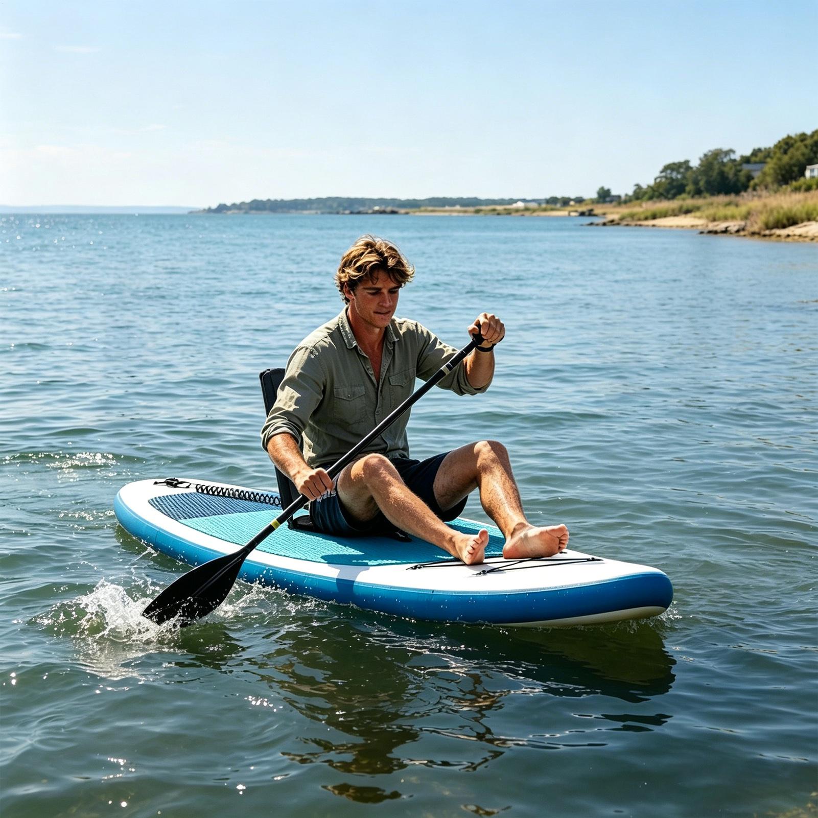 เบาะนั่งเรือคายัคแบบพกพา ปรับเ - Fishing Kayak Paddle บทวิจารณ์และราคา