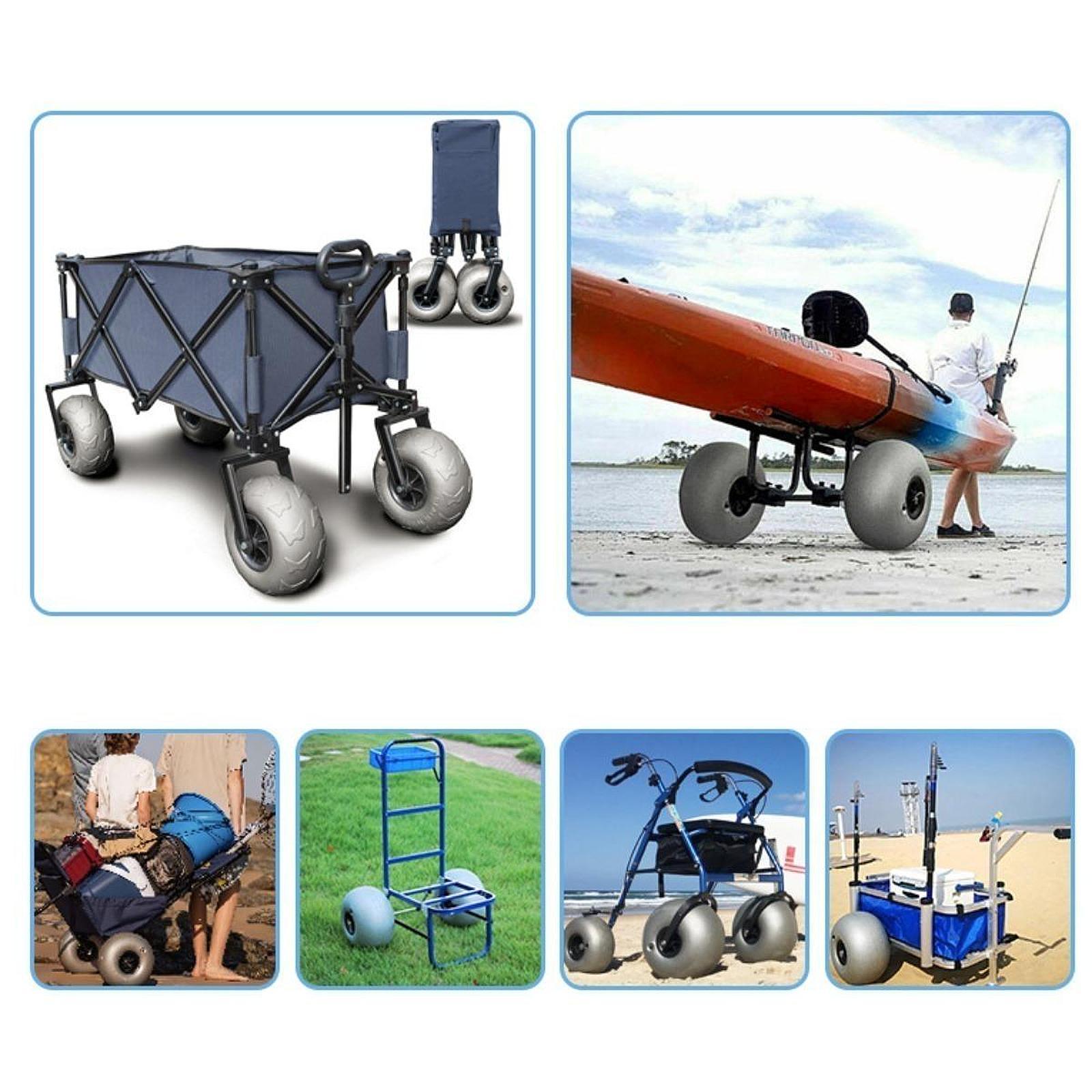 ล้อบอลลูนขนาด 16 นิ้ว ยางสำรอง - Fishing Kayak Cart บทวิจารณ์และราคา
