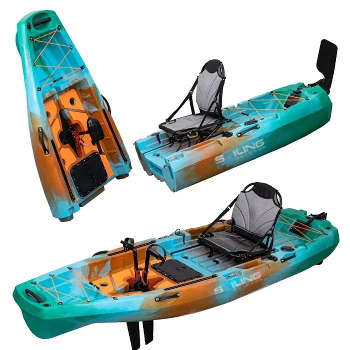 เรือพลาสติกพับได้ 9.5 ฟุต สำหร - Fishing Kayak Pedal Drive บทวิจารณ์และราคา