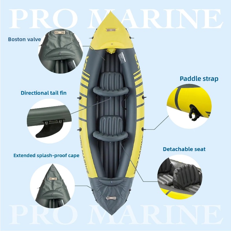 เรือยางอเนกประสงค์สำหรับเรือเร - Fishing Kayak Inflatable บทวิจารณ์และราคา