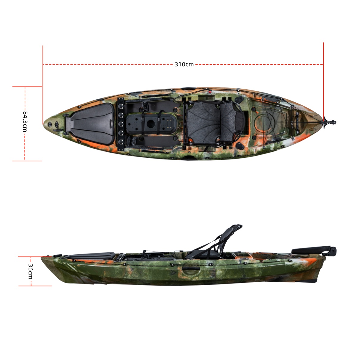 First-Class เดี่ยวตกปลา Kayak  - Fishing Kayak Seat บทวิจารณ์และราคา