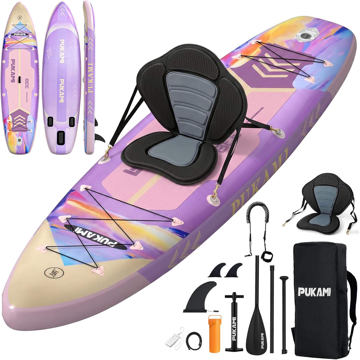 กระดานยืนพายแบบเป่าลมขนาดกว้าง - Fishing Kayak Paddle บทวิจารณ์และราคา